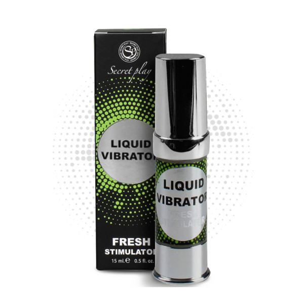 Liquide vibrant effet frais à la menthe unisexe 15ml 